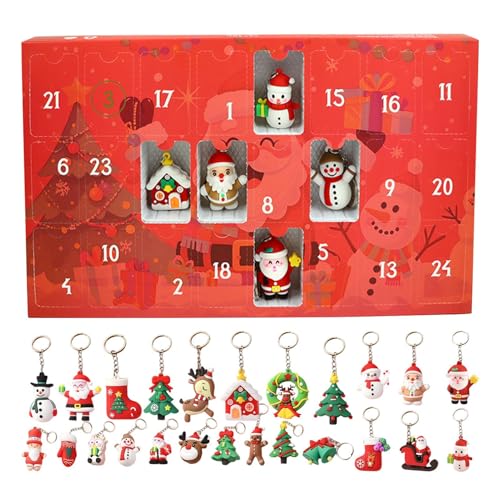 demaxiyad Christmas Advent Keychains, Cartoon Snowman Keychains Christmas Advent | Home Decorations for Room Apartment Holiday Home Dormitory Birthday Weekday von demaxiyad