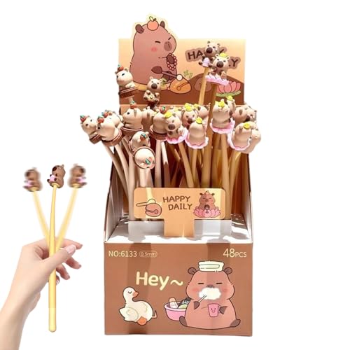 demaxiyad Gelstifte Für Journaling | 0.5 Mm Niedliche Capybara Kugelschreiber - Schreibwaren Set 48 Stück Für Unterrichtsgeschenke Kinder Schüler Partys Gastgeschenk Mädchen demaxiyad Gelstifte Für Journaling | 0.5 Mm Niedliche Capybara Kugelschreiber - Schreibwaren Set 48 Stück Für Unterrichtsgeschenke Kinder Schüler Partys Gastgeschenk Mädchen von demaxiyad