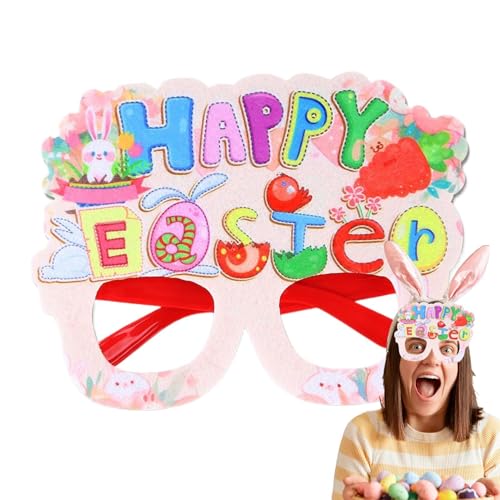 demaxiyad Hasenbrille Frohe Ostern, Fotokabine Requisiten für Ostern Brillen Dekorationen Frohe Ostern Osterhasen Osterbrille Neuheit Requisiten von demaxiyad