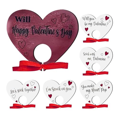 demaxiyad Lollipop-Herz-Kartenhalter, Verpackungsdekoration, Valentinstag, Urlaub für Frauen, Mädchen, Kinder, Kinder von demaxiyad