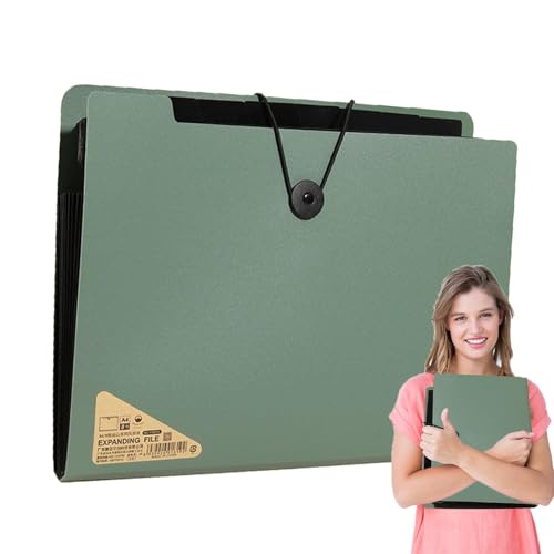 demaxiyad Ordner für Dokumente, erweiterbarer Datei-Organizer | Tragbarer 13 Taschen Datei-Organizer – mit Etiketten, A4 Taschenordner Organizer für Ordner, Reisen zu von demaxiyad