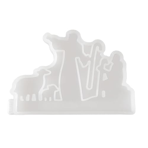 demaxiyad Osterstatuenform | Wiederverwendbare Silikon-Bastelform für Jesus – Epoxidharz-Gussform, Gipsform, Kunst, einfaches Herauslösen für Fondant, Desserts von demaxiyad