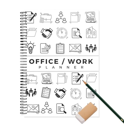 demaxiyad Planer Notizbuch - Aufgabenplaner Arbeitsbuch Organizer,Glattes Schreiben Täglich Monatlich Wöchentlich Für Essensplanung Budget Meetings von demaxiyad