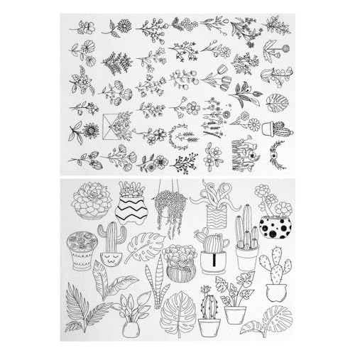 demaxiyad Stickerei-Transferpapier – auflösbares Stickpapier Stickmuster – Handstickmuster, Papierbedarf für Baumwolle, Leinen, Seide, Anfänger demaxiyad Stickerei-Transferpapier – auflösbares Stickpapier Stickmuster – Handstickmuster, Papierbedarf für Baumwolle, Leinen, Seide, Anfänger von demaxiyad
