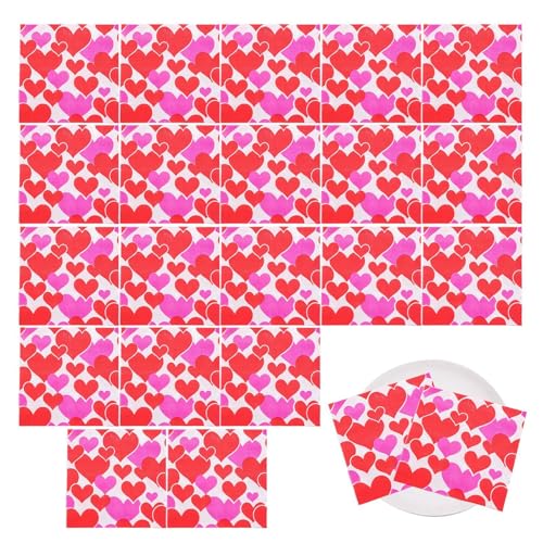 demaxiyad Valentinstags-Servietten, dekorative Gästetücher, Herzmotiv, Papierservietten, exquisite Servietten für Valentinstag, Partys, Abendessen, Servietten für Wohnzimmer, Esszimmer demaxiyad Valentinstags-Servietten, dekorative Gästetücher, Herzmotiv, Papierservietten, exquisite Servietten für Valentinstag, Partys, Abendessen, Servietten für Wohnzimmer, Esszimmer von demaxiyad