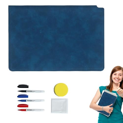 demaxiyad Wiederverwendbarer Notizblock, trocken abwischbarer Notizblock, Whiteboard-Notizbuch, wiederverwendbares A5-Notizbuch, trocken abwischbare Tafel mit 3 Stiften für Bildung demaxiyad Wiederverwendbarer Notizblock, trocken abwischbarer Notizblock, Whiteboard-Notizbuch, wiederverwendbares A5-Notizbuch, trocken abwischbare Tafel mit 3 Stiften für Bildung von demaxiyad