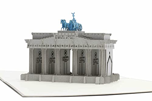 design3dkarten® Brandenburger Tor Berlin, Reisegutschein, Städtetrip, Berlin-Souvenir, 3d Klappkarte, Pop Up Karte, Glückwunschkarte, Grußkarte, Geschenkkarte von design3dkarten