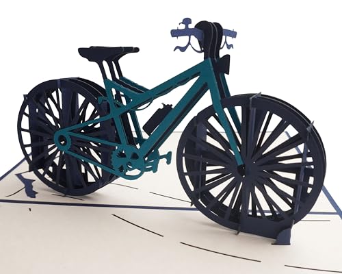 Fahrrad Herrenfahrrad Mountainbike Fahrradtour Fahrrad-gutschein 3d Klappkarte, Pop Up Karte, Glückwunschkarte, Grußkarte, Geschenkkarte von design3dkarten