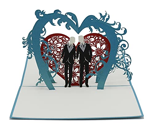 design3dkarten® Gleichgeschlechtliches Hochzeitspaar, Heirat, schwule Hochzeit, Mann-Mann, Mr.Mr., gay wedding, Hochzeitskarte, 3d Klappkarte, Pop Up Karte, Glückwunschkarte, Grußkarte, Geschenkkarte design3dkarten® Gleichgeschlechtliches Hochzeitspaar, Heirat, schwule Hochzeit, Mann-Mann, Mr.Mr., gay wedding, Hochzeitskarte, 3d Klappkarte, Pop Up Karte, Glückwunschkarte, Grußkarte, Geschenkkarte von design3dkarten