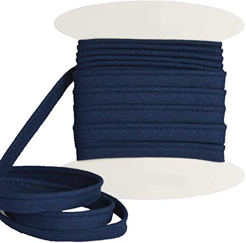Paspelband baumwolle - Einfach zu nähen und ideal zum Veredeln Ihrer Kreationen. (Um 10 meter, Navyblau) von designers-factory