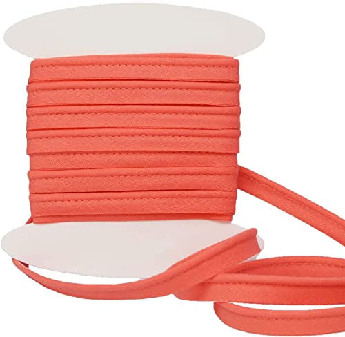 designers-factory Paspelband Baumwolle - Einfach zu nähen und ideal zum Veredeln Ihrer Kreationen. (Um 5 Meter, Lachsfarben) von designers-factory