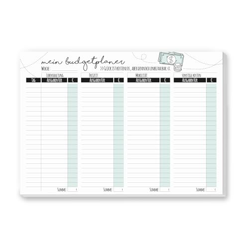 Mein Budgetplaner I dv325 I DIN A4 I mint I Haushaltsplaner Finanzplaner Ausgabenplaner Organizer Notizblock zum Eintragen Mein Budgetplaner I dv325 I DIN A4 I mint I Haushaltsplaner Finanzplaner Ausgabenplaner Organizer Notizblock zum Eintragen von #detailverliebt