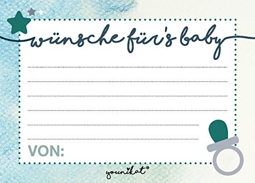 #detailverliebt 40 Baby Wunsch-Karten I dv151 I DIN A7 I Set Baby-Party blau Junge Jungs Boy Invitations Spiele #detailverliebt 40 Baby Wunsch-Karten I dv151 I DIN A7 I Set Baby-Party blau Junge Jungs Boy Invitations Spiele von #detailverliebt