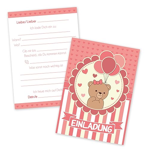 #detailverliebt Einladung Kindergeburtstag I 15x Postkarten I Geburtstagsparty Bärchen Rosa Mädchen zum ausfüllen I dv175 #detailverliebt Einladung Kindergeburtstag I 15x Postkarten I Geburtstagsparty Bärchen Rosa Mädchen zum ausfüllen I dv175 von #detailverliebt