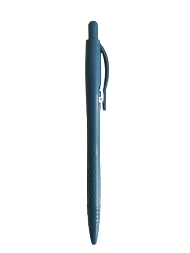 Detektierbarer Kugelschreiber mit einziehbarer Mine und Clip, metal- und x-ray detectable ballpen (Tintenfarbe blau) von detektierbar.de