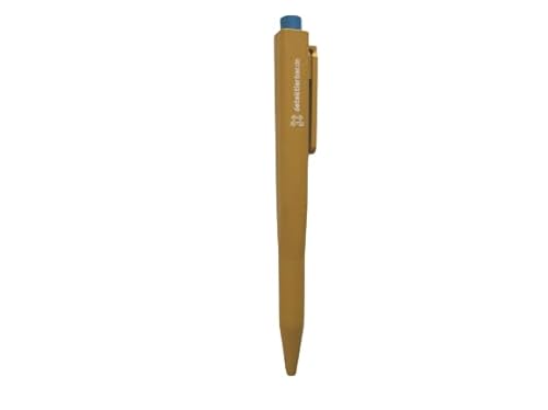 Kugelschreiber detektierbar, mit Clip, mit einziehbarer Mine, detectable ballpen (Gelb) von detektierbar.de