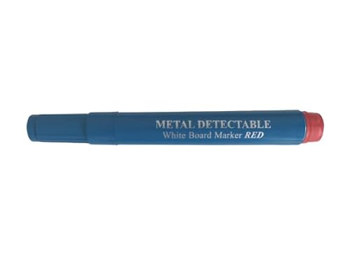 Whiteboard Marker, abwischbar, detektierbar, Schriftfarbe auswählbar, mit Kappe (rot) von detektierbar.de