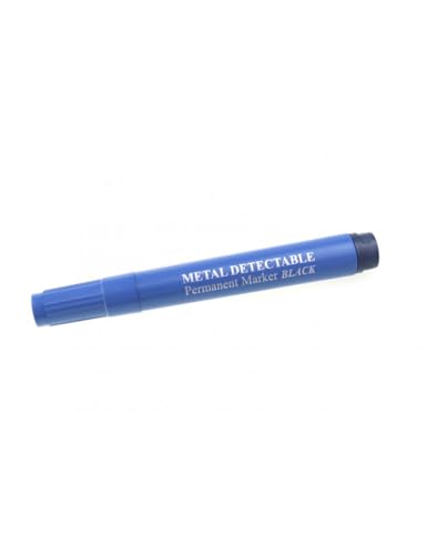 detektierbarer Permanentmarker, detektierbar, Schriftfarbe auswählbar, ohne Clip, mit Kappe (schwarz) von detektierbar.de