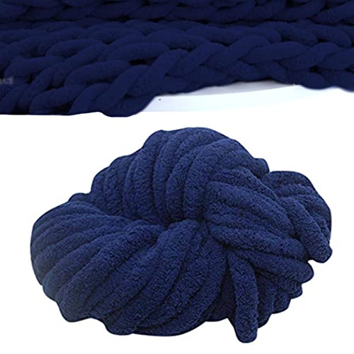 Chenille Chunky Wolle Garn, Super Weiche Grobe Wolle Strickdecke DIY Handwerk Handstricken Chenille Chunky Yarn, Sofadecken, Decken, Heimdekoration, Armstricken Wolle 18M von dewdat