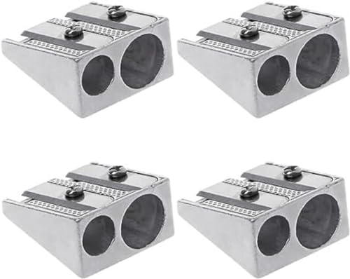 Doppelloch Bleistiftspitzer, 4 Stück Magnesium-Bleistiftspitzer Hand-Bleistiftspitzer, Metall-Bleistiftspitzer Magnesium, Kleine Anspitzer Für Schulen Büros Art Doppelloch Bleistiftspitzer, 4 Stück Magnesium-Bleistiftspitzer Hand-Bleistiftspitzer, Metall-Bleistiftspitzer Magnesium, Kleine Anspitzer Für Schulen Büros Art von dewdat