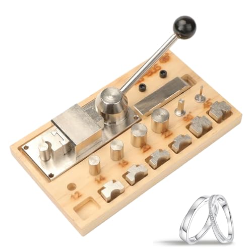 dewdat Löffelring Bastelset, Ringformer für Schmuckherstellung, Verstellbarer Expander & Dehnmaschine zum Looping, Drahtwickeln und Silberschmieden mit Reduzierfunktion dewdat Löffelring Bastelset, Ringformer für Schmuckherstellung, Verstellbarer Expander & Dehnmaschine zum Looping, Drahtwickeln und Silberschmieden mit Reduzierfunktion von dewdat