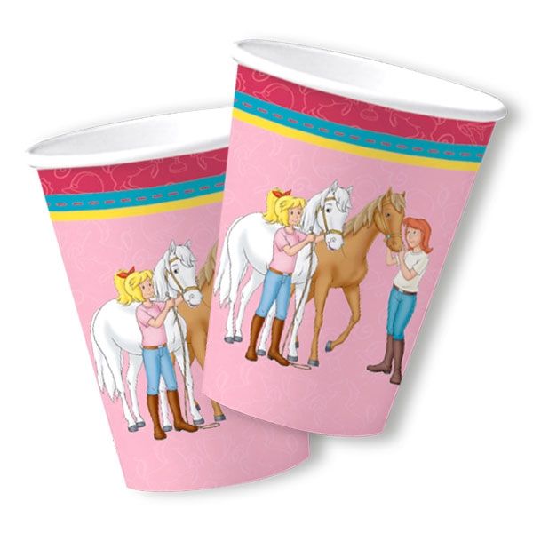Bibi und Tina Becher aus Pappe, Einwegbecher im 8er Pack, 200ml Bibi und Tina Becher aus Pappe, Einwegbecher im 8er Pack, 200ml von dh-konzept