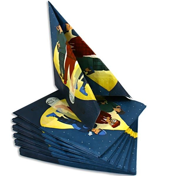 Detektiv Servietten 20 Stk., 33 cm, dreilagige Partyservietten für Kids Detektiv Servietten 20 Stk., 33 cm, dreilagige Partyservietten für Kids von dh-konzept