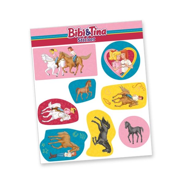 Stickerbogen "Bibi & Tina" mit 8 Stickern Stickerbogen "Bibi & Tina" mit 8 Stickern von dh-konzept