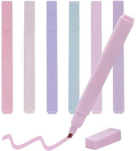 dhaikkkd bunte textmarker pack of 6 highlighter pen tag stift büro gadgets mildliner brush pen mextmarker marker pastell leuchtstifte von dhaikkkd