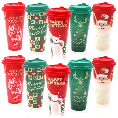 dididudi Weihnachts-Trinkbecher, wiederverwendbar, Kunststoff, mit Deckel, Weihnachtsmann, Schneemann, für Weihnachten, Party, Neujahr, Urlaub, Party, Kindergeschenk, 500 ml dididudi Weihnachts-Trinkbecher, wiederverwendbar, Kunststoff, mit Deckel, Weihnachtsmann, Schneemann, für Weihnachten, Party, Neujahr, Urlaub, Party, Kindergeschenk, 500 ml von dididudi