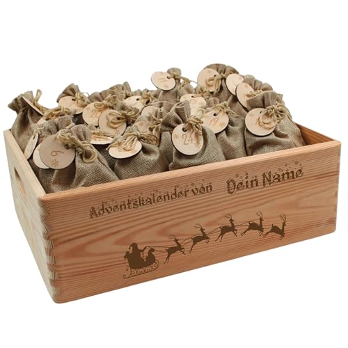 Adventskalender mit Name, Adventskalender zum Befüllen, Adventskiste Kinder, Adventskalender Kinder, Adventskiste personalisiert, Weihnachtskalender aus Holz mit Namen Schlitten Adventskalender mit Name, Adventskalender zum Befüllen, Adventskiste Kinder, Adventskalender Kinder, Adventskiste personalisiert, Weihnachtskalender aus Holz mit Namen Schlitten von die-veredler