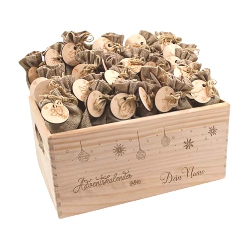 Adventskalender mit Name, Adventskalender zum Befüllen, Adventskiste Kinder, Adventskalender Kinder, Adventskiste personalisiert, Weihnachtskalender aus Nadel-Holz mit Namen Kugeln Adventskalender mit Name, Adventskalender zum Befüllen, Adventskiste Kinder, Adventskalender Kinder, Adventskiste personalisiert, Weihnachtskalender aus Nadel-Holz mit Namen Kugeln von die-veredler