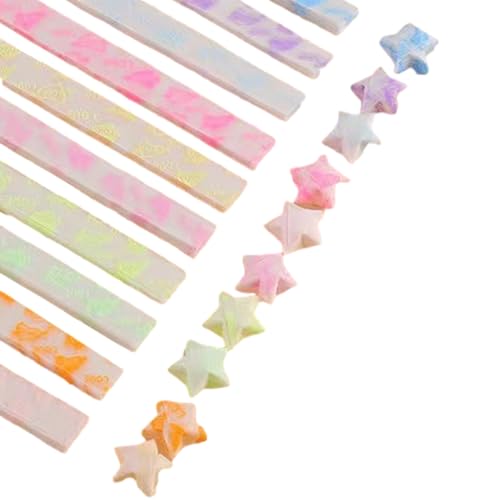 Staar Home Papierstreifen, Lucky Faltbare Papierstreifen, Weit verbreitete kreative Kreationen einzigartige Sterne mit mehreren Formen, glitzernde Papierstreifen für Kunsthandwerk Staar Home Papierstreifen, Lucky Faltbare Papierstreifen, Weit verbreitete kreative Kreationen einzigartige Sterne mit mehreren Formen, glitzernde Papierstreifen für Kunsthandwerk von difou