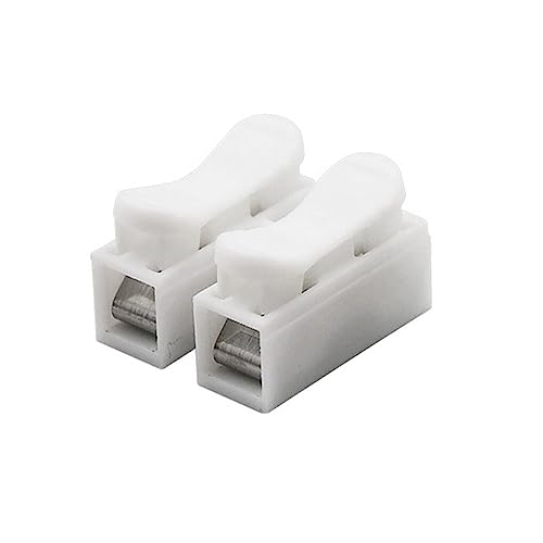 dijiusidy 100 Stück Feder Schnelldraht Anschlussklemmen, 2 Wege Klemme für elektrische Kabel, leichte Verriegelung, Kabelklemmen dijiusidy 100 Stück Feder Schnelldraht Anschlussklemmen, 2 Wege Klemme für elektrische Kabel, leichte Verriegelung, Kabelklemmen von dijiusidy