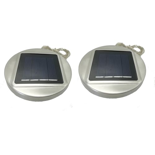 dijiusidy Ersatz Solarmodule für Gartenleuchten, wasserdicht, ABS Solarleuchten für den Außenbereich, Ersatz Oberteil, Laterne, LED, 20 LEDs warmweiß (1) von dijiusidy