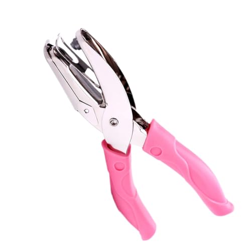 dijiusidy Manueller Locher, Edelstahl, Bindezubehör, Schule, Büro, Papierstanzer, Scrapbooking Werkzeuge, lose Blatt Notizblock Versorgung, Kleines rundes Loch 1.5 mm von dijiusidy