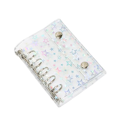 dijiusidy Stickerbuch, Ordner, Klarsichtbuch, Abreißstil, kleine Organisation, vielseitig, langlebig, einfach für Schule, Büro, M5 Star Shell dijiusidy Stickerbuch, Ordner, Klarsichtbuch, Abreißstil, kleine Organisation, vielseitig, langlebig, einfach für Schule, Büro, M5 Star Shell von dijiusidy