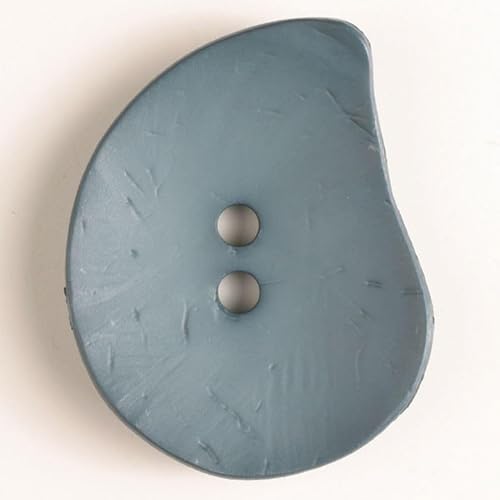 Dill Abstrakte Kunststoffknöpfe, Enteneiblau, Vorteilspackung, 6 Stück von dill and mint