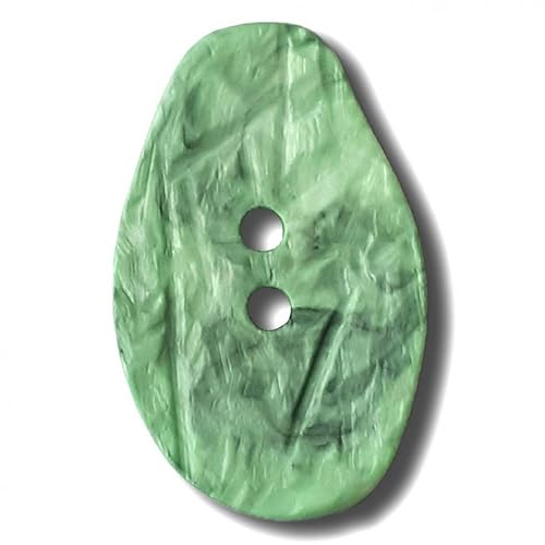 Dill Abstrakte Kunststoffknöpfe, Minzgrün, Vorteilspackung, 12 Stück von dill and mint