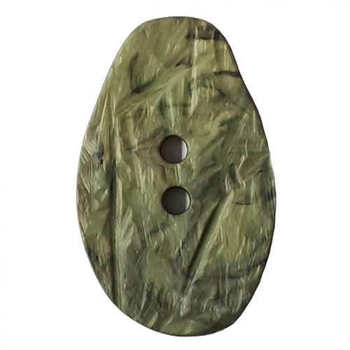 Dill Abstrakte Kunststoffknöpfe, Olivgrün, Vorteilspackung, 12 Stück Dill Abstrakte Kunststoffknöpfe, Olivgrün, Vorteilspackung, 12 Stück von dill and mint