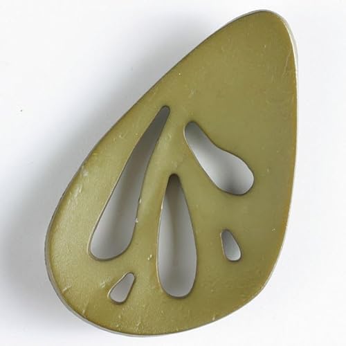 Dill Abstrakte Kunststoffknöpfe, Olivgrün, Vorteilspackung, 12 Stück Dill Abstrakte Kunststoffknöpfe, Olivgrün, Vorteilspackung, 12 Stück von dill and mint