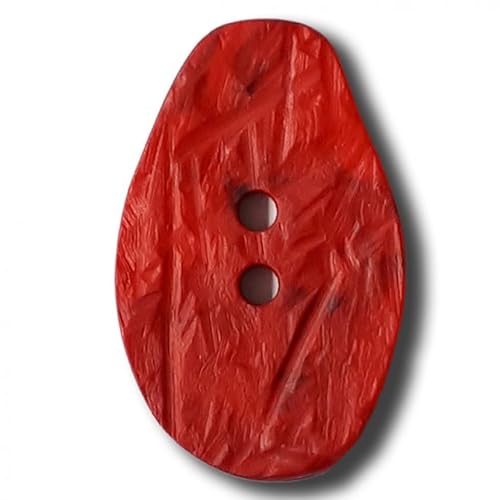 Dill Abstrakte Kunststoffknöpfe, Rot, Vorteilspackung, 12 Stück Dill Abstrakte Kunststoffknöpfe, Rot, Vorteilspackung, 12 Stück von dill and mint