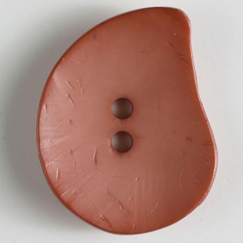 Dill Abstrakte Kunststoffknöpfe, Terrakotta, 6 Stück Dill Abstrakte Kunststoffknöpfe, Terrakotta, 6 Stück von dill and mint