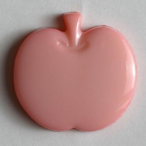 Dill Apfel-Knöpfe, Babyrosa, Vorteilspackung, 30 Stück von dill and mint
