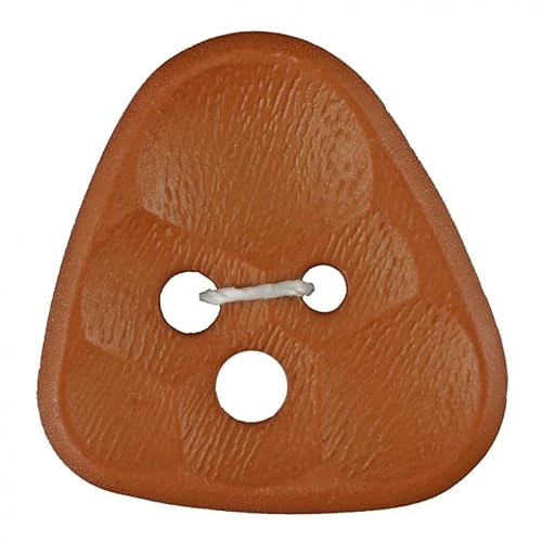 Dill Dreieckige Kunststoffknöpfe, Hellbraun, Vorteilspackung, 12 Stück Dill Dreieckige Kunststoffknöpfe, Hellbraun, Vorteilspackung, 12 Stück von dill and mint