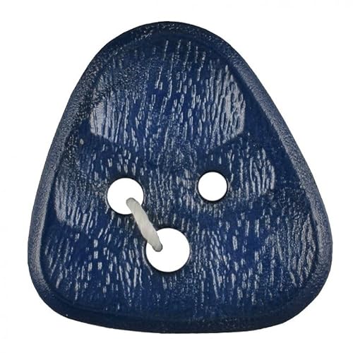 Dill Dreieckige Kunststoffknöpfe, Marineblau, Vorteilspackung, 12 Stück von dill and mint