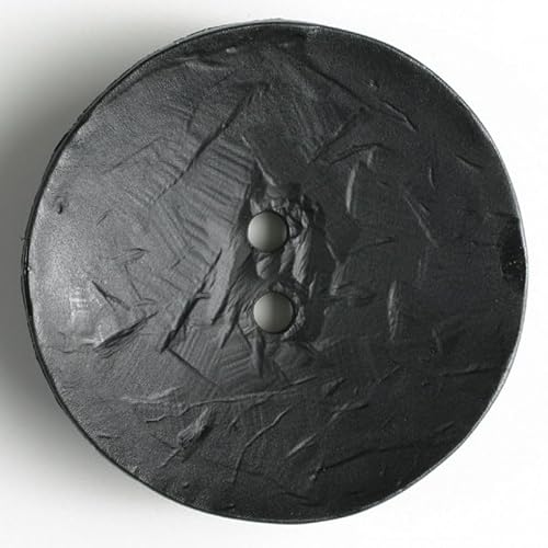 Dill Extra große runde Knöpfe, Anthrazit-Schwarz, Vorteilspackung, 12 Stück von dill and mint