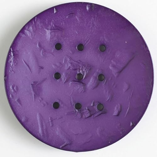 Dill Extra große runde Knöpfe, Violett, Vorteilspackung, 12 Stück von dill and mint