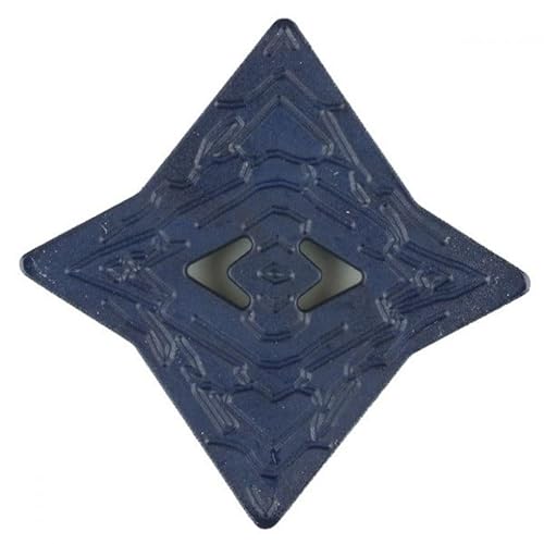 Dill Geometrische Kunststoffknöpfe, Marineblau, Vorteilspackung, 12 Stück von dill and mint