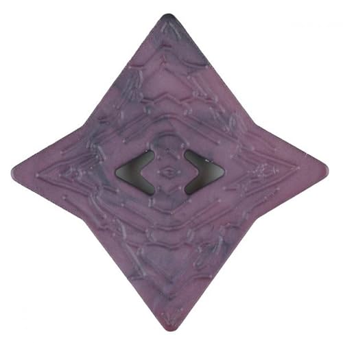 Dill Geometrische Kunststoffknöpfe, Violett, 12 Stück von dill and mint